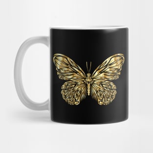 Ornate Golden Butterfly Mug